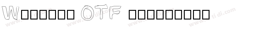 Whiskey OTF label字体转换